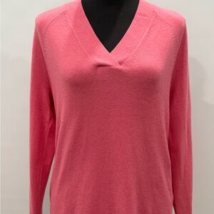 Style & Co. Coral Pink V-Neck Sweater